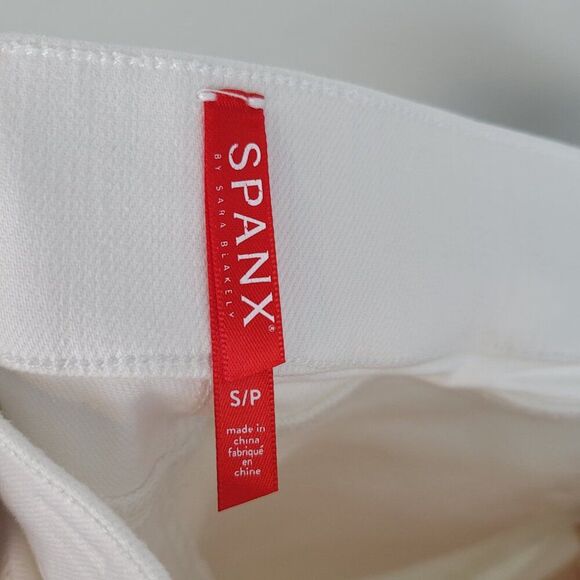 Spanx Distressed Skinny Jeans White Pull On Size S - Picture 11 of 11